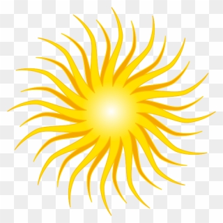 Yellow, Sun, Round, Orange, Rays, Shine - Sun Yellow Art Drawing Clipart