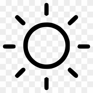 Weather Sun Nature Light Lightning Shine Comments - Sun Icon Png Clipart