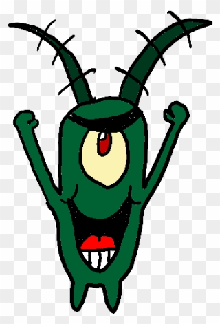 Confused Plankton Png - Cartoon Clipart