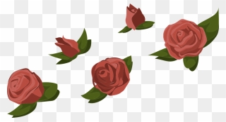 Red Rose Cartoon 16, - Flower Buds Transparent Clipart