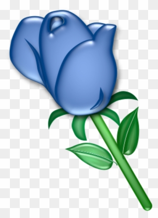 Animated Blue Flower Transparent Background Clipart