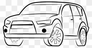 Silhouetteoutlanderii Clip Arts - Car Coloring Pictures Hd - Png Download