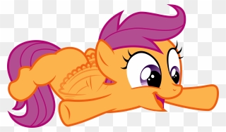 Flying Vector Simple - My Little Pony Scootaloo Flying Clipart