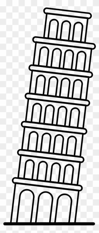 Leaning Of Pisa Photos - Drawing Of The Leaning Tower Of Pisa Clipart