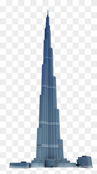 Dubai Skyline Silhouette Black - Burj Khalifa Clipart