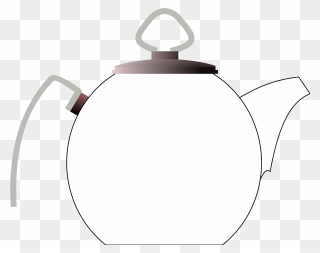 Kettle Clipart Black And White - Teapot - Png Download