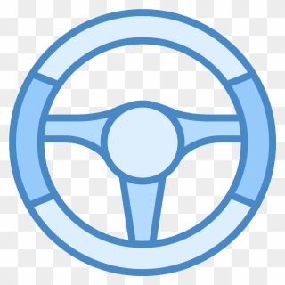 Car Steering Wheel Clipart Jpg Black And White Download - Steering Wheel Car Icon - Png Download