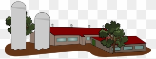House,angle,intensive Animal Farming - Industrial Farm Clip Art - Png Download