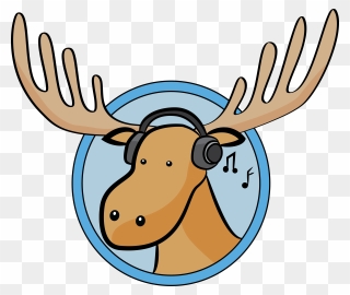 Transparent Antlers Png - Cartoon Moose Png Clipart