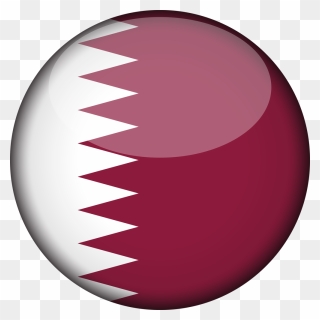 Qatar Flag Circle Clipart