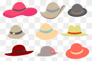 Straw Hat Clipart Cowboy Indian - Straw Hat - Png Download