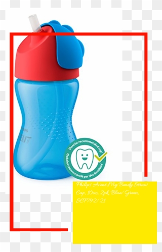 Transparent Sippy Cup Clipart - Philips Avent My Bendy Straw - Png Download