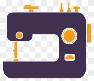 Sewing Machine Icon - Circle Clipart