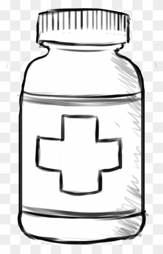 Aspirin - Plastic Bottle Clipart