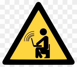 Wireless Wifi Hotspot Clip Art Free Vector - Very Toxic Warning Sign - Png Download