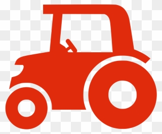 Tractor Png Silhouette - Tractor Icon Red Clipart