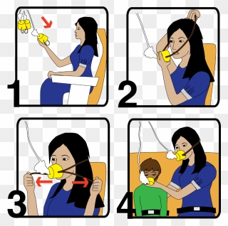 Oxygen Mask - Airplane Oxygen Mask Clipart - Png Download