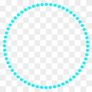 Azul Dotted Circle Clip Art At Clker - Transparent Background Dotted Circle Png