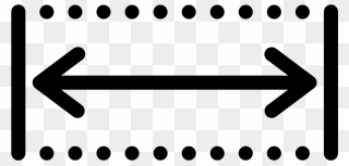 White Dotted Line Png - Width Icon Png Clipart