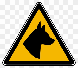 Dog Hazard - Dog Hazard Symbol Clipart