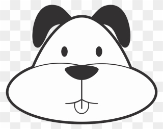 Cartoon Dog Face Clipart - Cartoon - Png Download