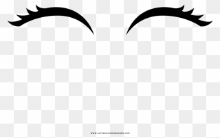 Eyelashes Coloring Page Clipart