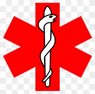 Red Cross Snake Symbol Clipart