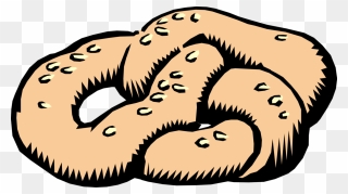 Vector Illustration Of Crisp Dry Baked Biscuit Salted Clipart