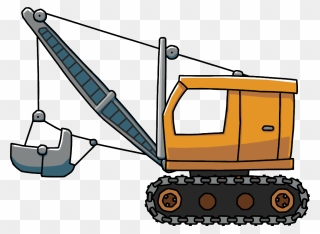 Excavator Clipart Construction - Dragline Excavator - Png Download