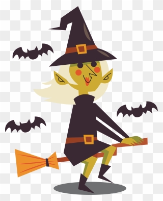 Witch"s Broom Witch"s Broom - Witchcraft Cartoon Transparent Png Clipart