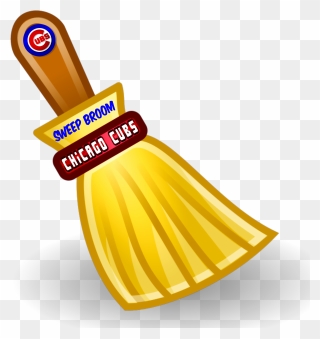 Broom Clipart Baseball Sweep - Chicago Cubs - Png Download