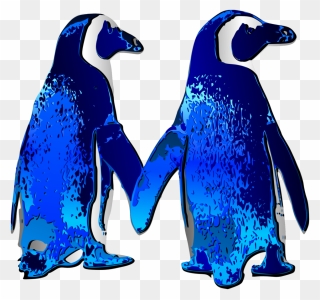 Penguin Clip Art Couple - Png Download