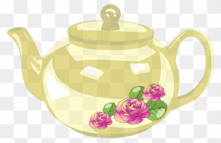 Flower,cup,kettle - Teapot Clipart Png Transparent Png
