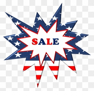 4th Of July Sale Clip Art - Png Download