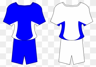 Clipart Football Strip - Blue Football Kit Clipart - Png Download