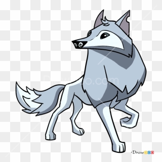 How To Draw Arctic Wolf, Animal Jam - Wolf Drawing Animal Jam Clipart