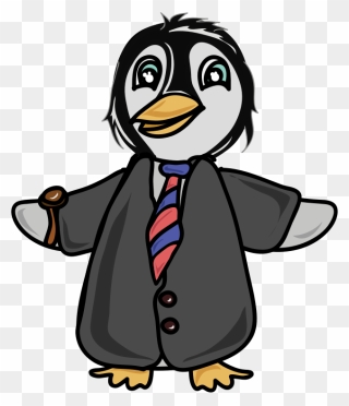 Working Penguin - Penguins Clipart