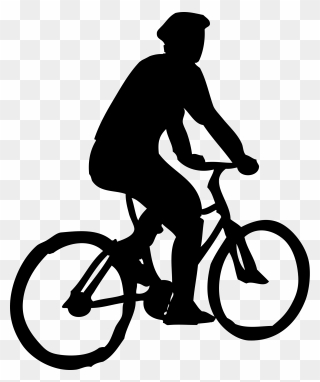 Clipart Bicycle Bike Tour - Silhouette People Bicycle Png Transparent Png