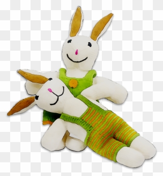 Animals Cuddly Plush Stuffed Toys Easter Bunny Clipart - Stuffed Toy - Png Download