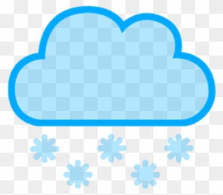 Snow Cloud Clipart Transparent Background - Snow Weather Icon Png
