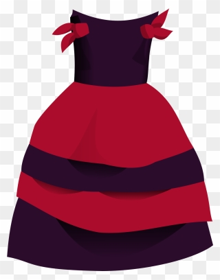 Gown Clipart Kid Dress - Girl Dress Clip Art - Png Download