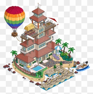 Private Island L4 - Mr Burn House From The Simpsons Clipart