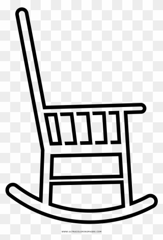 Rocking Chair Coloring Page - Rocking Chair Clipart
