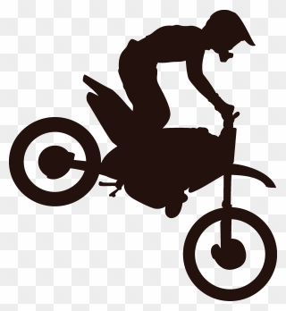Car Bumper Sticker Bicycle Motorcycle - Dirt Bike Symbols Clipart