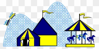 Duplex House Clipart Graphic Library Download Wheatland - Amusement Park Clipart - Png Download