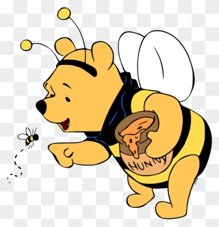 Winnie The Pooh Dressed As A Bee Clipart
