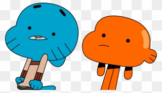 Darwin Amazing World Of Gumball Png Clipart , Png Download - Gumball And Darwin Shocked Transparent Png