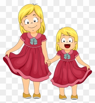 Sister Clip Art - Sisters Clipart - Png Download