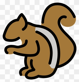 Chipmunk Emoji Clipart - Scalable Vector Graphics - Png Download