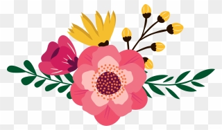 #flower #blume #boho - Boho Flower Clip Art - Png Download